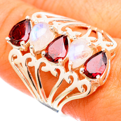 Garnet Rings handcrafted by Ana Silver Co - RING117242