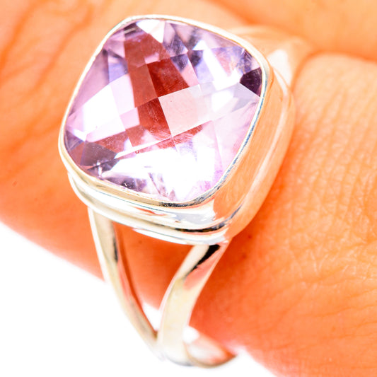 Pink Amethyst Rings handcrafted by Ana Silver Co - RING117243
