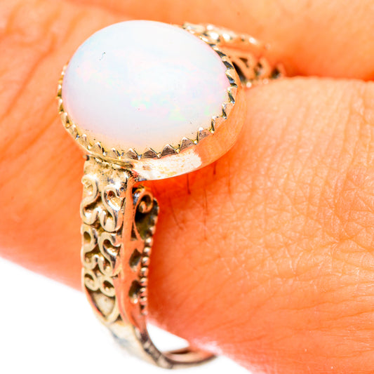 Ethiopian Opal Rings handcrafted by Ana Silver Co - RING117255