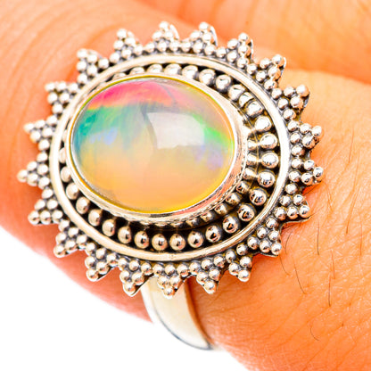 Ethiopian Opal Rings handcrafted by Ana Silver Co - RING117256