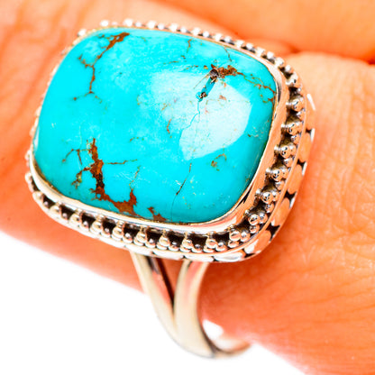 Tibetan Turquoise Rings handcrafted by Ana Silver Co - RING117258