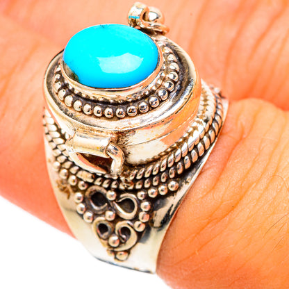 Sleeping Beauty Turquoise Rings handcrafted by Ana Silver Co - RING117259