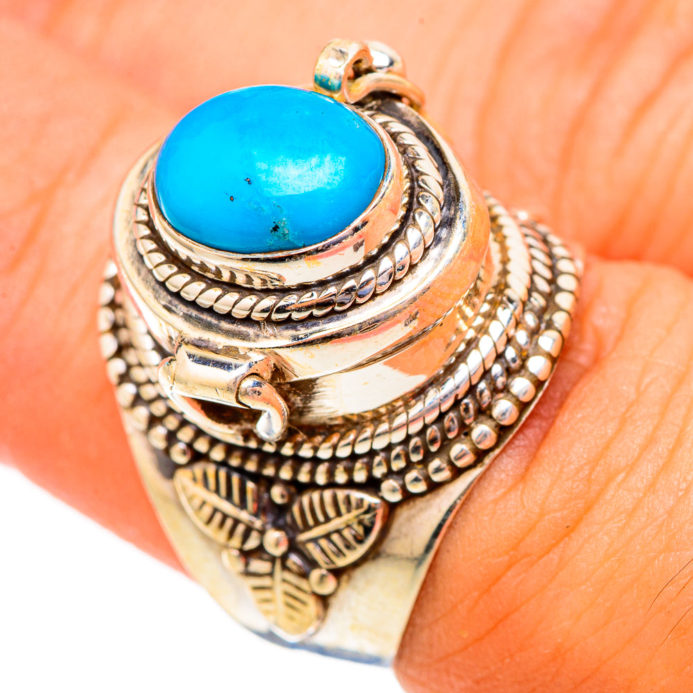 Sleeping Beauty Turquoise Rings handcrafted by Ana Silver Co - RING117262