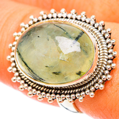 Prehnite Rings handcrafted by Ana Silver Co - RING117263