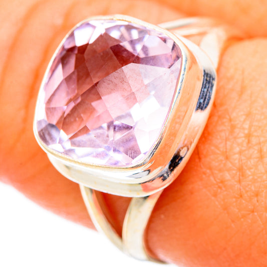 Pink Amethyst Rings handcrafted by Ana Silver Co - RING117269