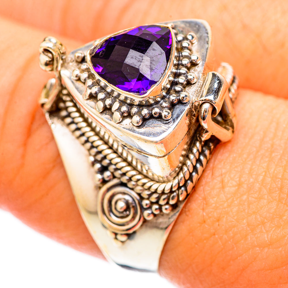 Brazilian Amethyst Rings handcrafted by Ana Silver Co - RING117270