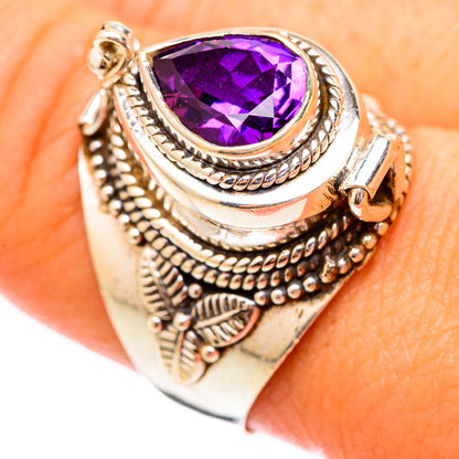 Brazilian Amethyst Rings handcrafted by Ana Silver Co - RING117272