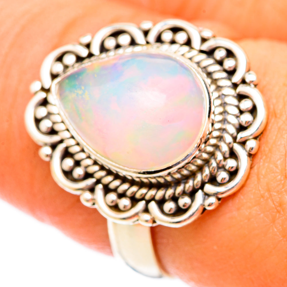 Ethiopian Opal Rings handcrafted by Ana Silver Co - RING117280