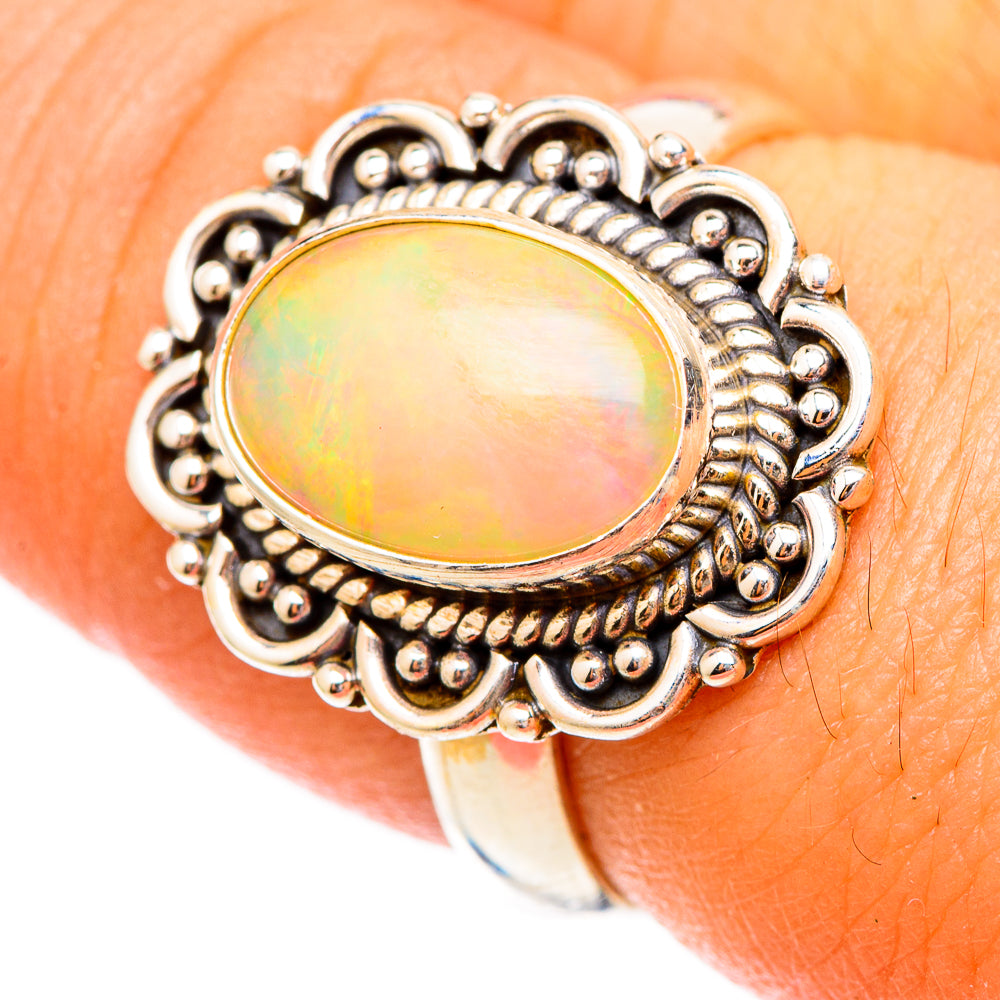 Ethiopian Opal Rings handcrafted by Ana Silver Co - RING117281