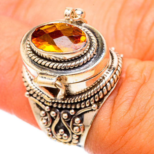 Mandarin Citrine Rings handcrafted by Ana Silver Co - RING117291