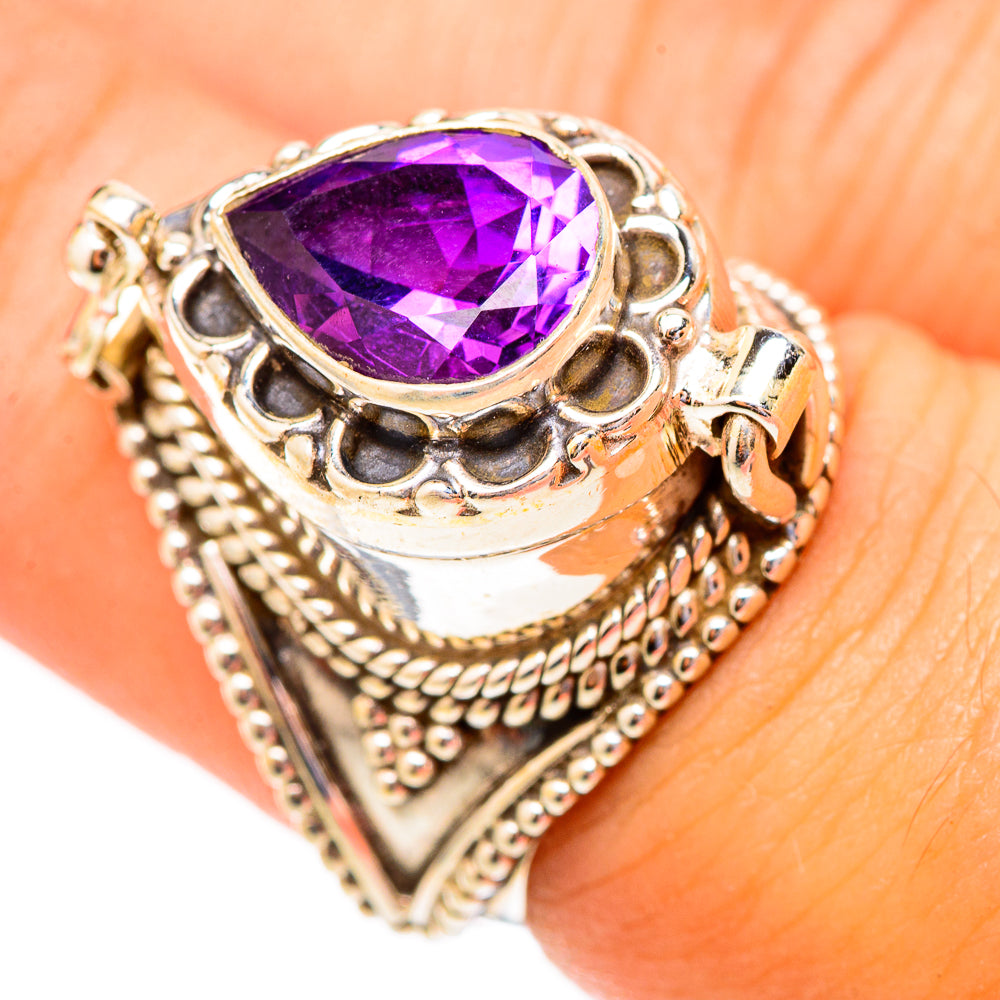 Brazilian Amethyst Rings handcrafted by Ana Silver Co - RING117296