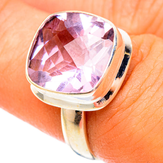 Pink Amethyst Rings handcrafted by Ana Silver Co - RING117299