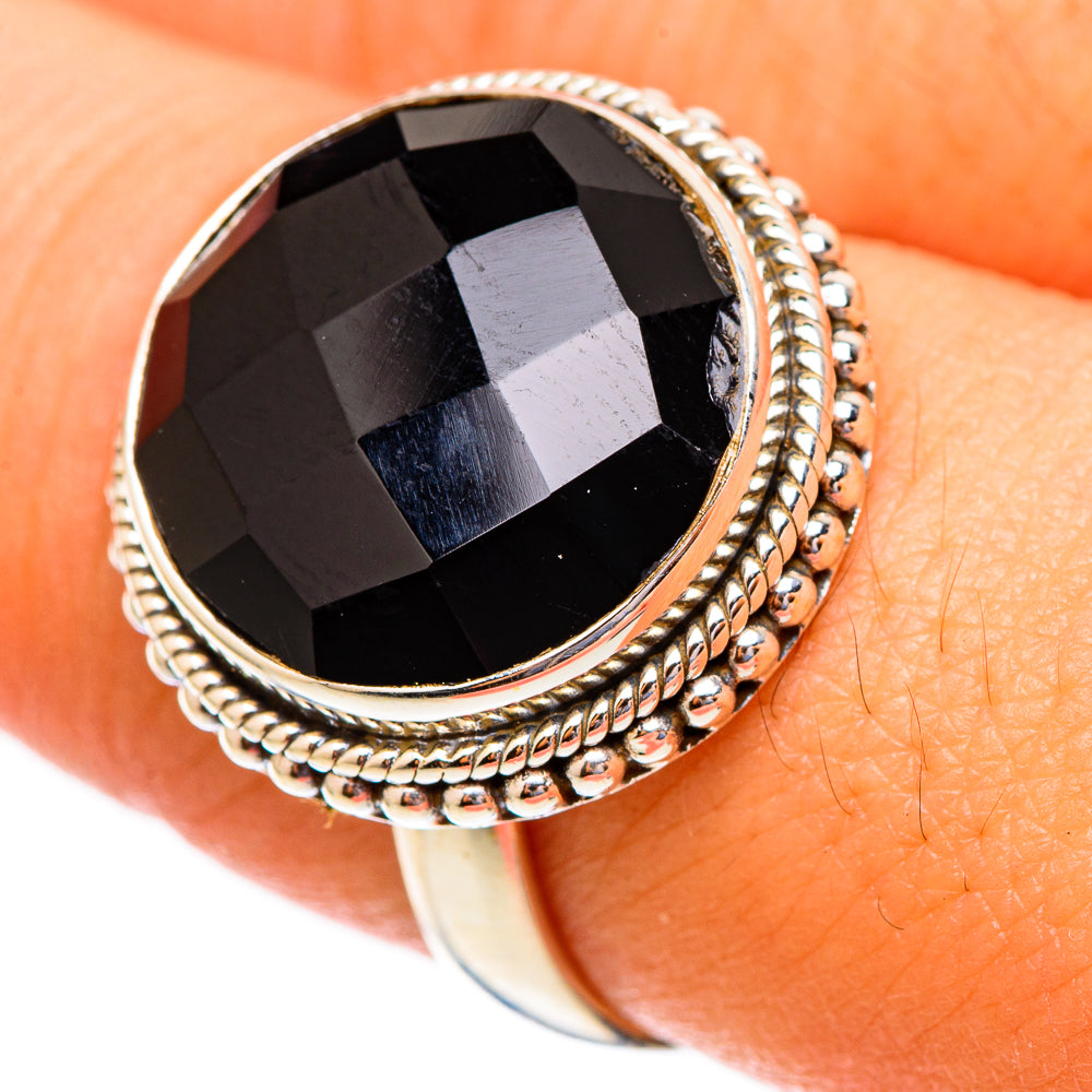 Black Onyx Rings handcrafted by Ana Silver Co - RING117300