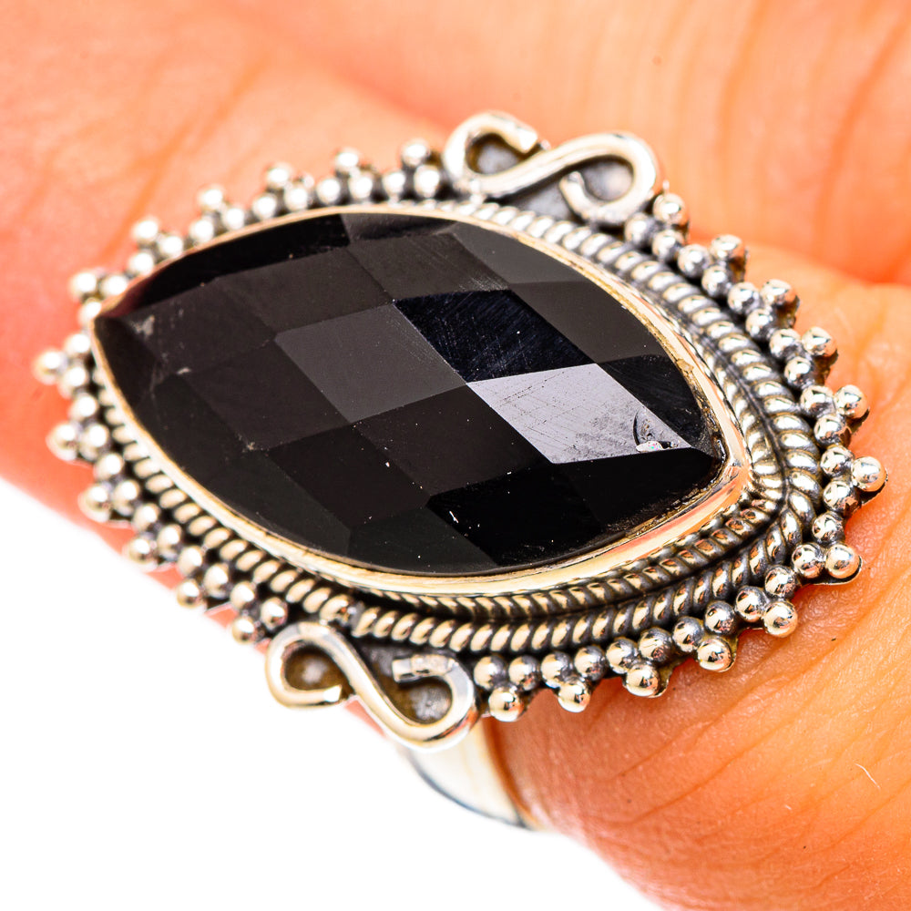 Black Onyx Rings handcrafted by Ana Silver Co - RING117301