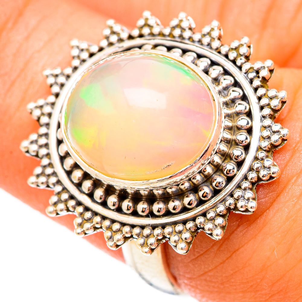 Ethiopian Opal Rings handcrafted by Ana Silver Co - RING117308