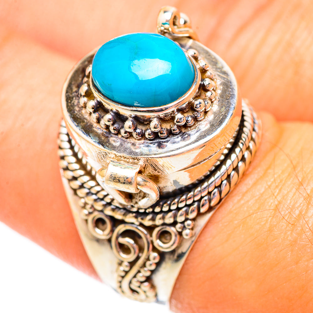 Sleeping Beauty Turquoise Rings handcrafted by Ana Silver Co - RING117311