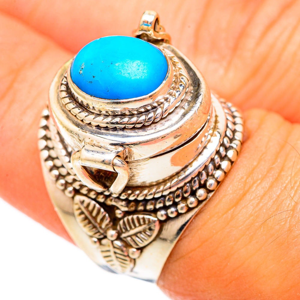 Sleeping Beauty Turquoise Rings handcrafted by Ana Silver Co - RING117313