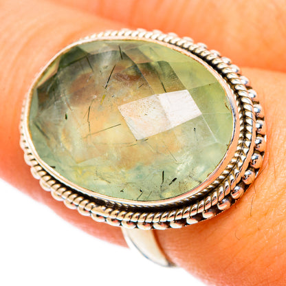 Prehnite Rings handcrafted by Ana Silver Co - RING117317