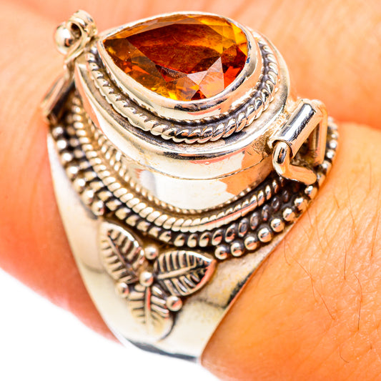 Mandarin Citrine Rings handcrafted by Ana Silver Co - RING117318