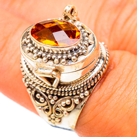 Mandarin Citrine Rings handcrafted by Ana Silver Co - RING117319