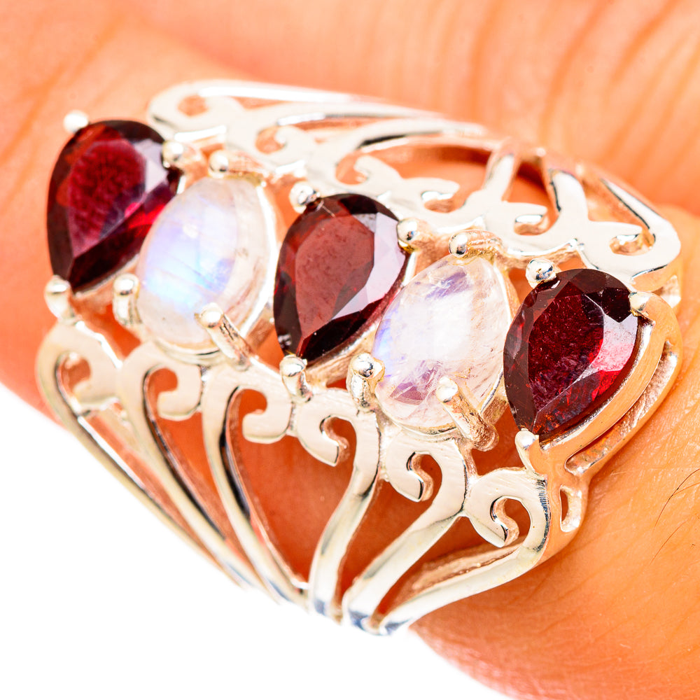 Garnet Rings handcrafted by Ana Silver Co - RING117321