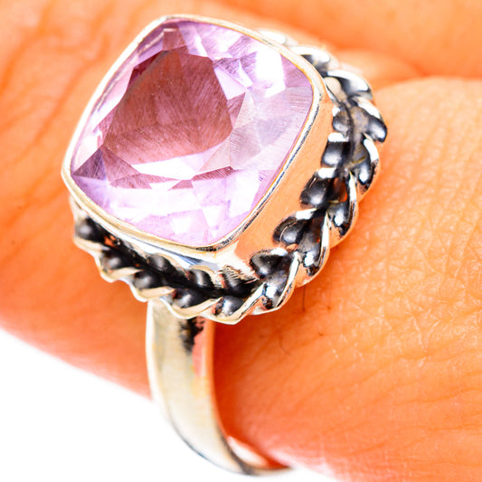 Pink Amethyst Rings handcrafted by Ana Silver Co - RING117322