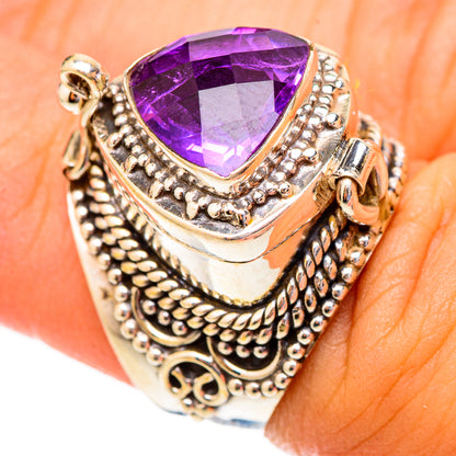 Brazilian Amethyst Rings handcrafted by Ana Silver Co - RING117323