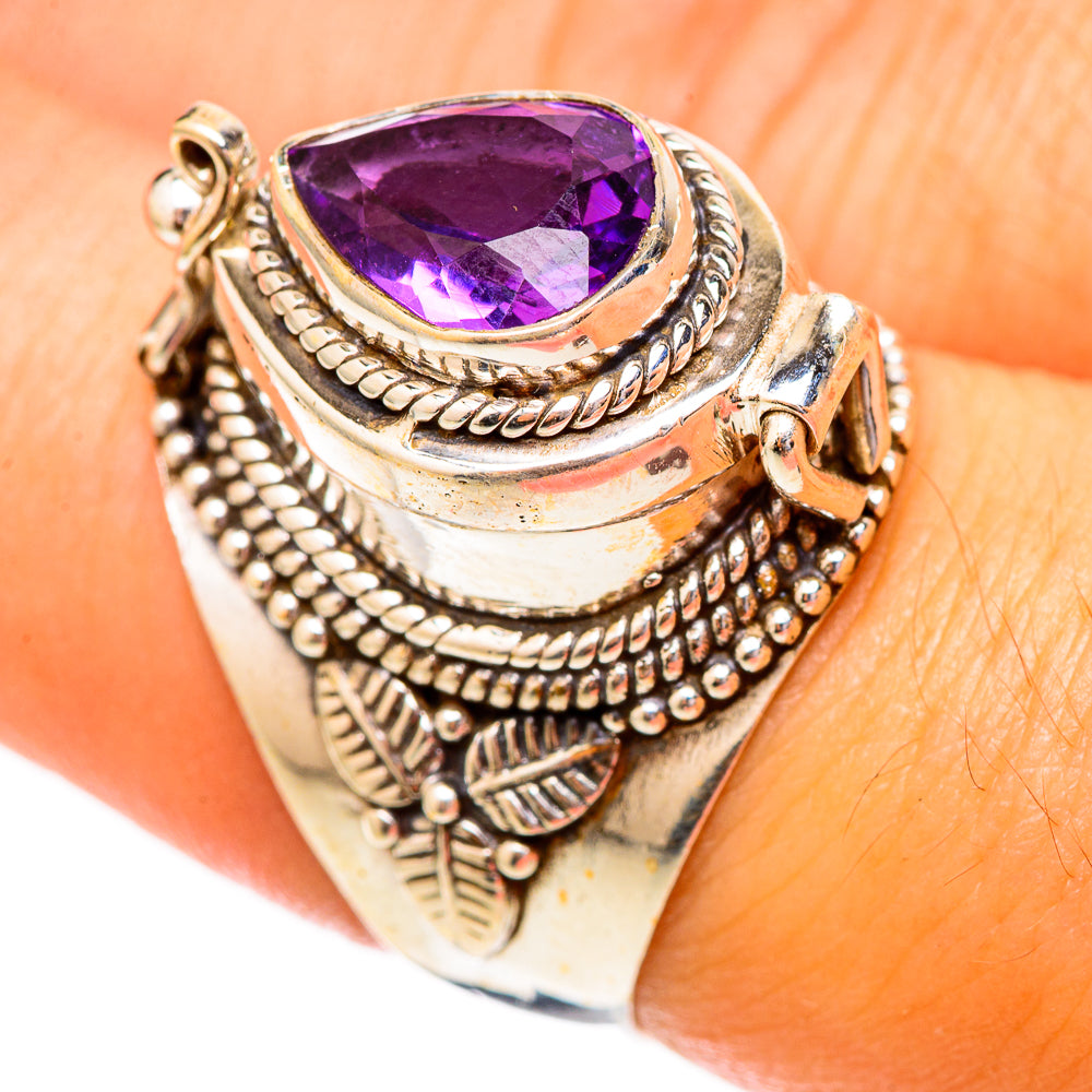 Brazilian Amethyst Rings handcrafted by Ana Silver Co - RING117324