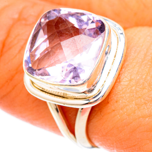 Pink Amethyst Rings handcrafted by Ana Silver Co - RING117325