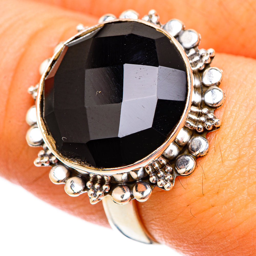 Black Onyx Rings handcrafted by Ana Silver Co - RING117327