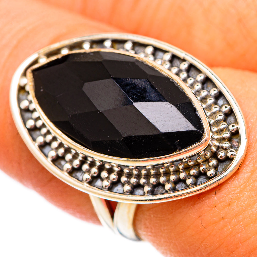 Black Onyx Rings handcrafted by Ana Silver Co - RING117328