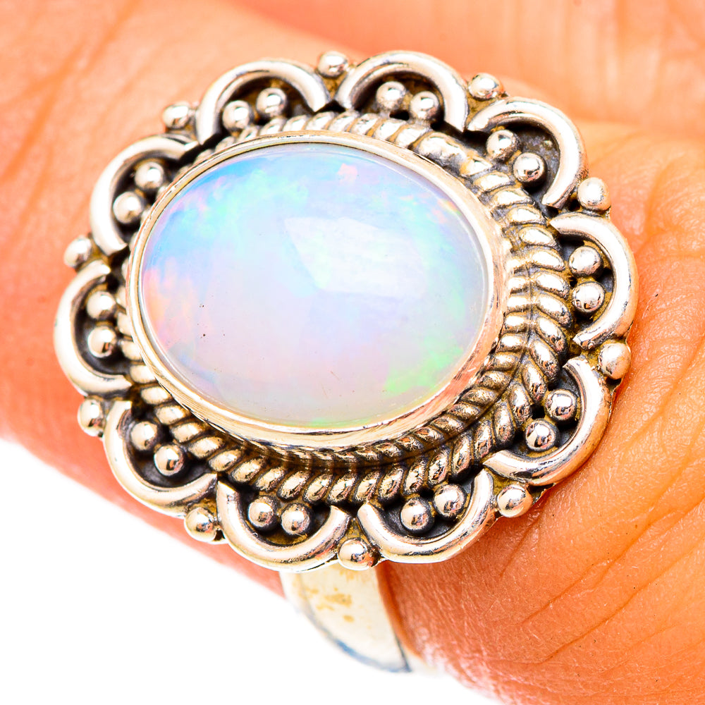 Ethiopian Opal Rings handcrafted by Ana Silver Co - RING117333