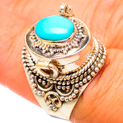 Sleeping Beauty Turquoise Rings handcrafted by Ana Silver Co - RING117335