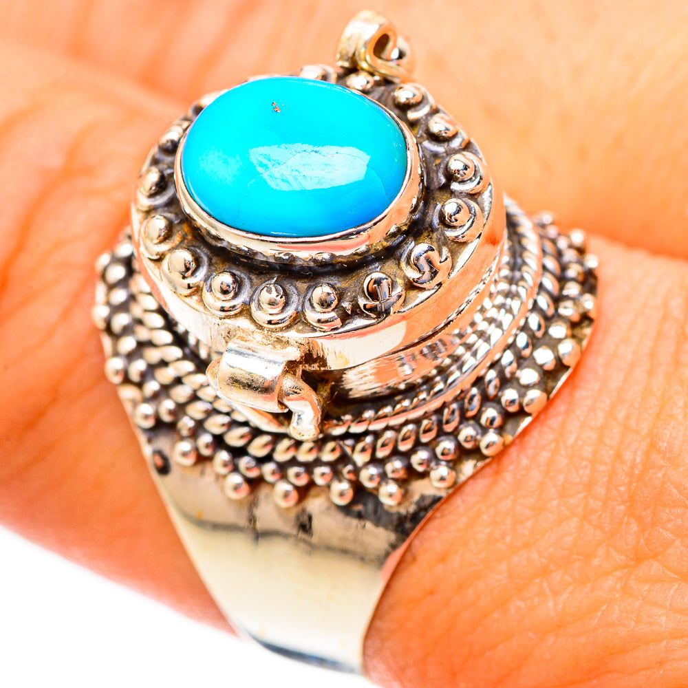 Sleeping Beauty Turquoise Rings handcrafted by Ana Silver Co - RING117337