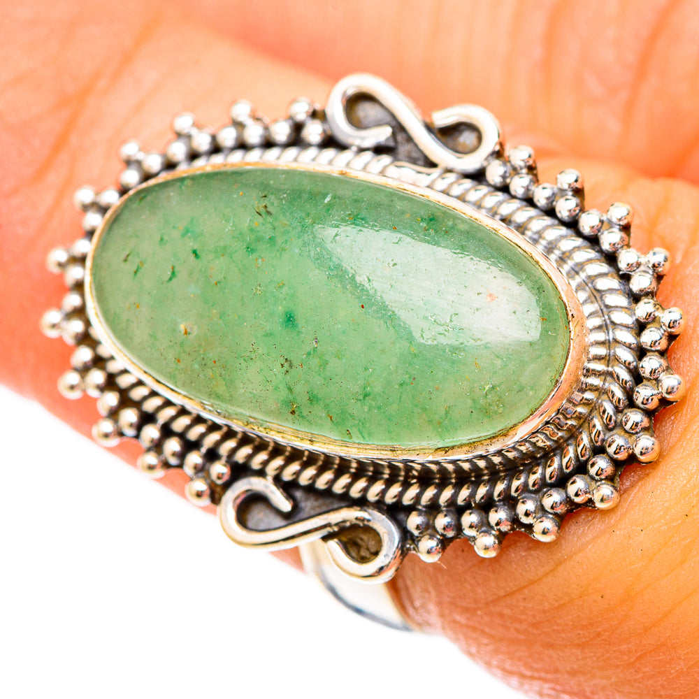 Prehnite Rings handcrafted by Ana Silver Co - RING117342