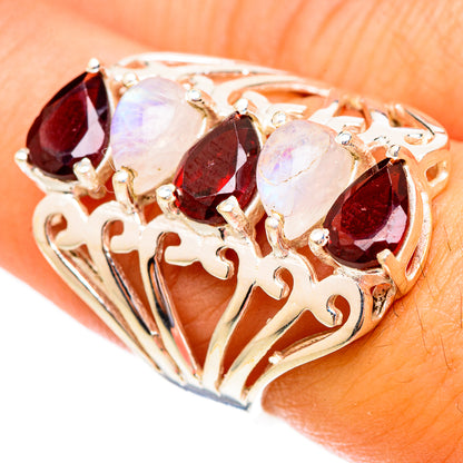 Garnet Rings handcrafted by Ana Silver Co - RING117346
