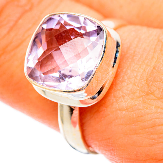 Pink Amethyst Rings handcrafted by Ana Silver Co - RING117348