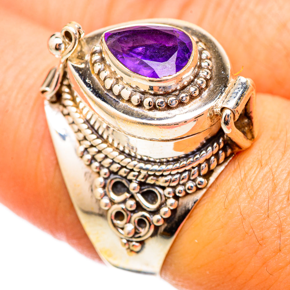 Brazilian Amethyst Rings handcrafted by Ana Silver Co - RING117349