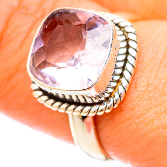Pink Amethyst Rings handcrafted by Ana Silver Co - RING117350