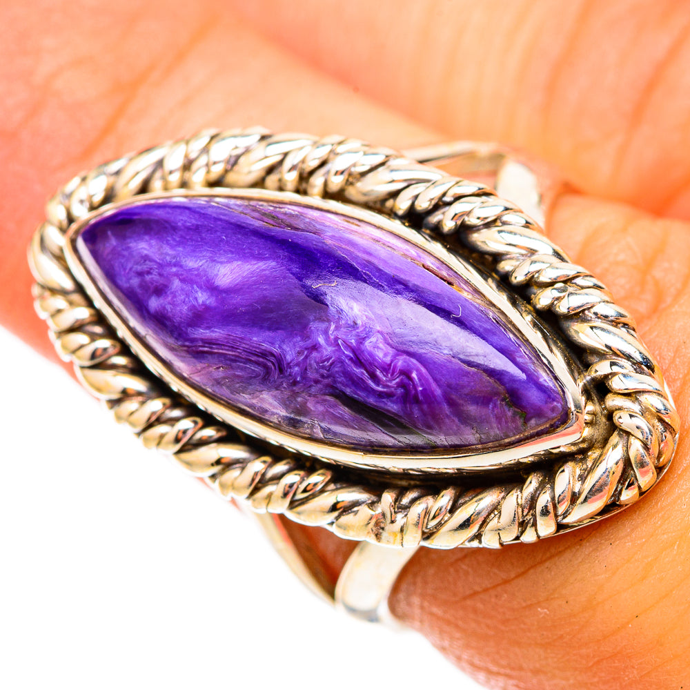 Charoite Rings handcrafted by Ana Silver Co - RING117351