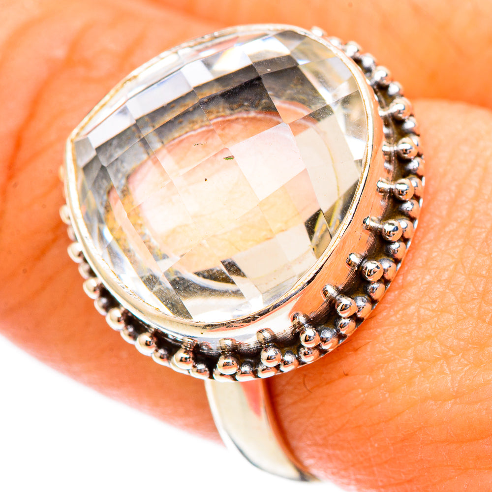 White Quartz Rings handcrafted by Ana Silver Co - RING117356