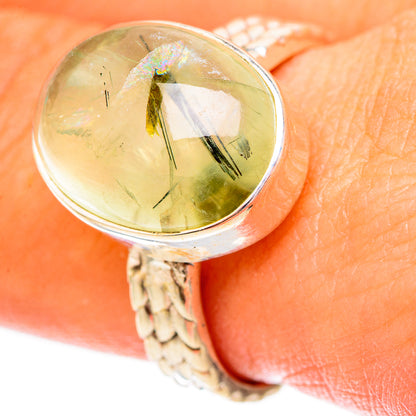 Prehnite Rings handcrafted by Ana Silver Co - RING117362