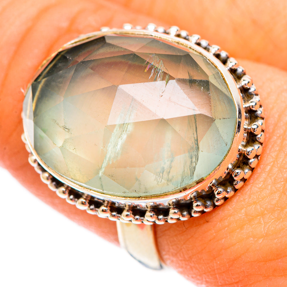 Aqua Chalcedony Rings handcrafted by Ana Silver Co - RING117363