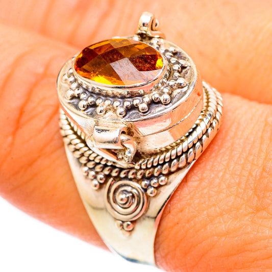 Mandarin Citrine Rings handcrafted by Ana Silver Co - RING117364