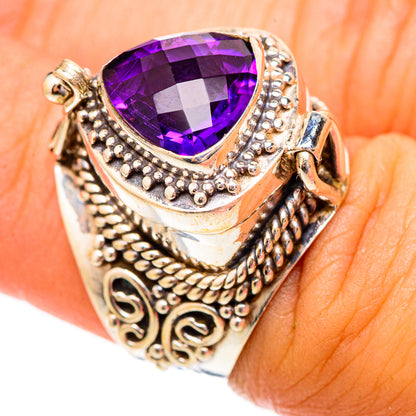 Brazilian Amethyst Rings handcrafted by Ana Silver Co - RING117367