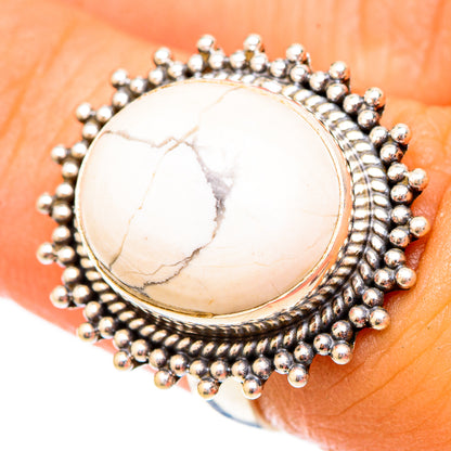 Howlite Rings handcrafted by Ana Silver Co - RING117372