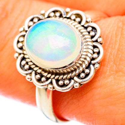 Ethiopian Opal Rings handcrafted by Ana Silver Co - RING117376