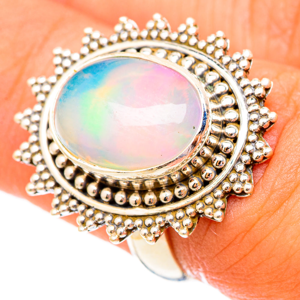 Ethiopian Opal Rings handcrafted by Ana Silver Co - RING117377
