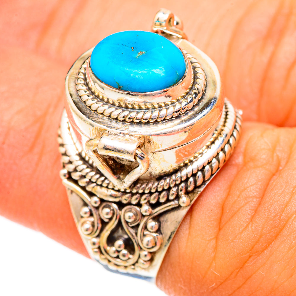 Sleeping Beauty Turquoise Rings handcrafted by Ana Silver Co - RING117379