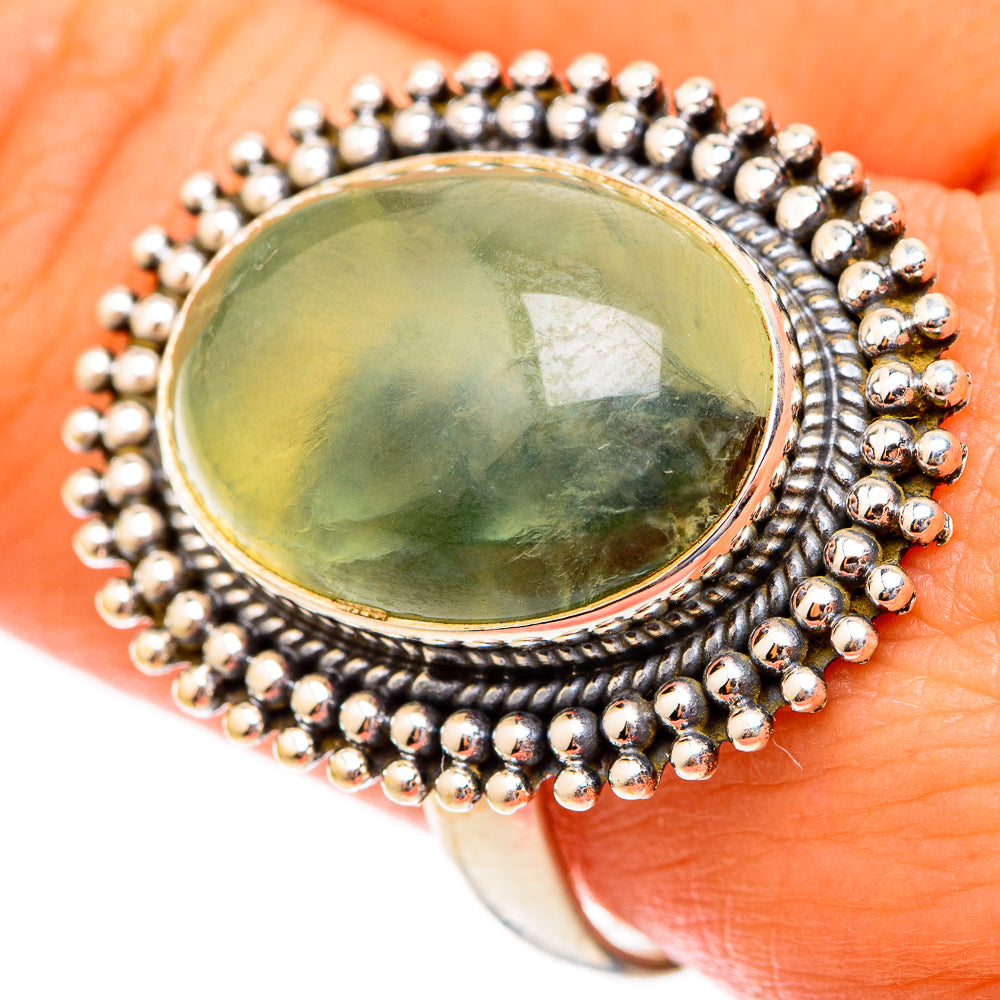 Prehnite Rings handcrafted by Ana Silver Co - RING117381